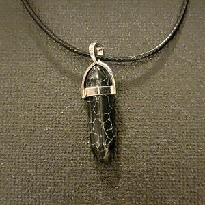 Black onyx chakra necklace